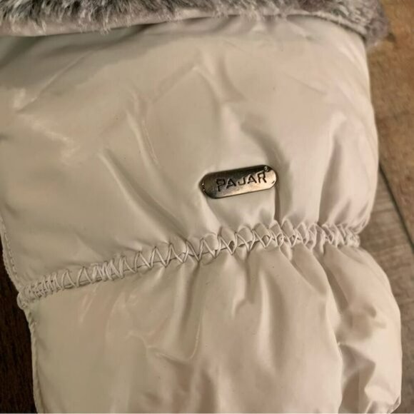 Pajar Zip faux fur cream winter snow boots women’s size 10 - Picture 9 of 11